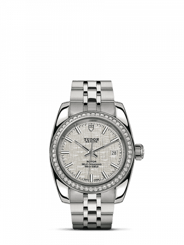 Tudor Classic 28 Stainless Steel / Diamond / Silver / Bracelet 22020-0002