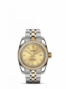 Tudor Classic 28 Stainless Steel / Yellow Gold / Diamond / Champagne / Bracelet 22023-0011