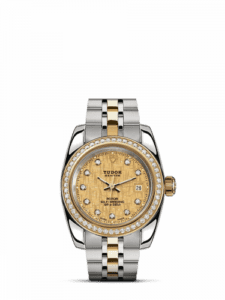 Tudor Classic 28 Stainless Steel / Yellow Gold / Diamond / Champagne-Diamond / Bracelet 22023-0012