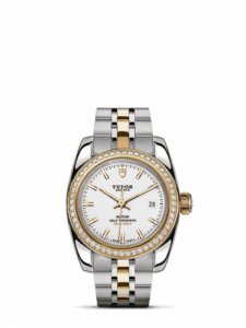 Tudor Classic 28 Stainless Steel / Yellow Gold / Diamond / White / Bracelet 22023-0001