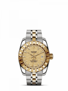 Tudor Classic 28 Stainless Steel / Yellow Gold / Fluted / Champagne / Bracelet 22013-0008