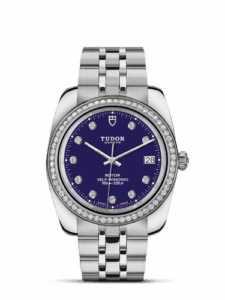 Tudor Classic 38 Stainless Steel / Diamond / Blue-Diamond / Bracelet 21020-0006