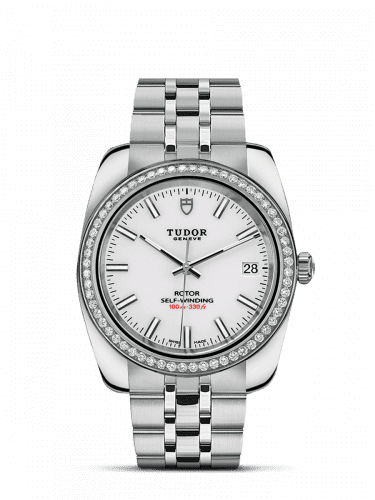Tudor Classic 38 Stainless Steel / Diamond / White / Bracelet 21020-0010