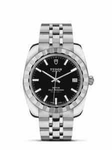 Tudor Classic 38 Stainless Steel / Fluted / Black / Bracelet 21010-0002