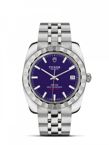 Tudor Classic 38 Stainless Steel / Fluted / Blue / Bracelet 21010-0005