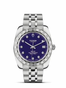 Tudor Classic 38 Stainless Steel / Fluted / Blue-Diamond / Bracelet 21010-0011