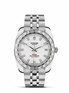 Tudor Classic 38 Stainless Steel / Fluted / White / Bracelet 21010-0007