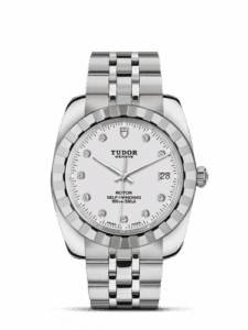 Tudor Classic 38 Stainless Steel / Fluted / White-Diamond / Bracelet 21010-0015