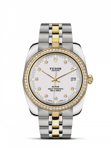 Tudor Classic 38 Stainless Steel / Yellow Gold / Diamond / White-Diamond / Bracelet 21023-0002