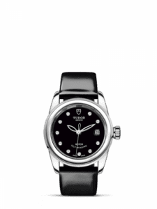 Tudor Glamour Date 26 Stainless Steel / Black-Diamond / Strap 51000-0026