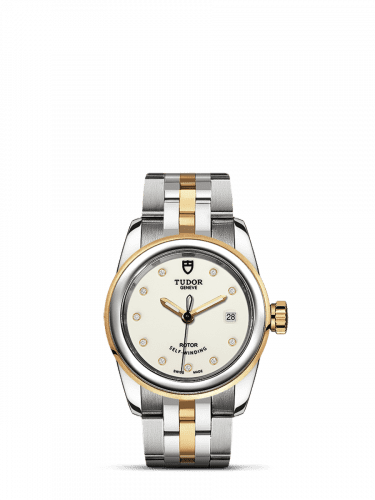 Tudor Glamour Date 26 Stainless Steel / Yellow Gold / Opaline-Diamond / Bracelet 51003-0026