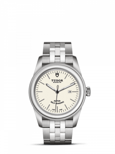 Tudor Glamour Date 31 Stainless Steel / Opaline / Bracelet 53000-0079