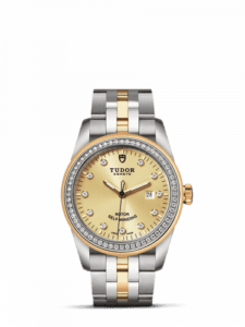 Tudor Glamour Date 31 Stainless Steel / Yellow Gold / Diamond / Champagne-Diamond / Bracelet 53023-0021