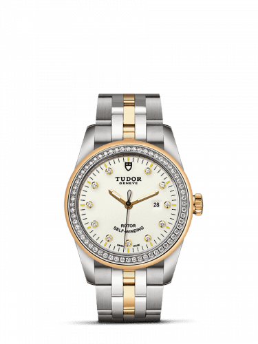 Tudor Glamour Date 31 Stainless Steel / Yellow Gold / Diamond / Opaline-Diamond / Bracelet 53023-0066