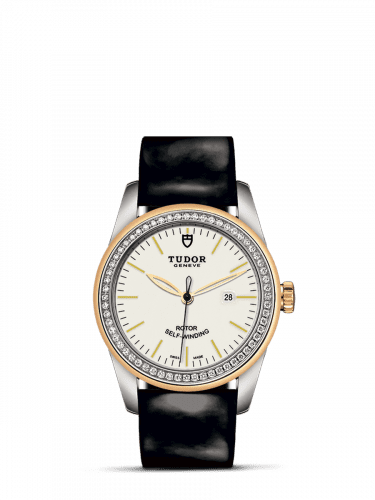 Tudor Glamour Date 31 Stainless Steel / Yellow Gold / Diamond / Opaline / Strap 53023-0071