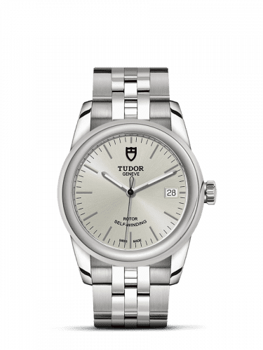 Tudor Glamour Date 36 Stainless Steel / Silver / Bracelet 55000-0005