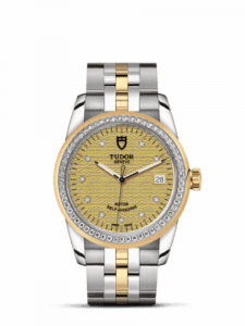 Tudor Glamour Date 36 Stainless Steel / Yellow Gold / Diamond / Jacquard Champagne-Diamond / Bracelet 55023-0028