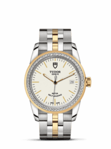 Tudor Glamour Date 36 Stainless Steel / Yellow Gold / Diamond / Opaline / Bracelet 55023-0081