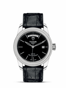 Tudor Glamour Day + Date Stainless Steel / Black / Strap 56000-0023