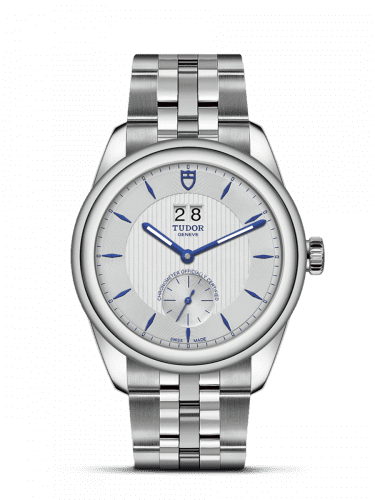 Tudor Glamour Double Date Stainless Steel / Silver-Blue / Bracelet 57100-0001