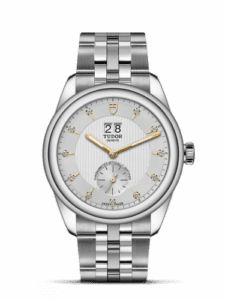 Tudor Glamour Double Date Stainless Steel / Silver-Diamond / Bracelet 57100-0005