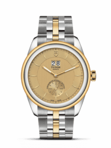 Tudor Glamour Double Date Stainless Steel / Yellow Gold / Champagne/ Bracelet 57103-0003