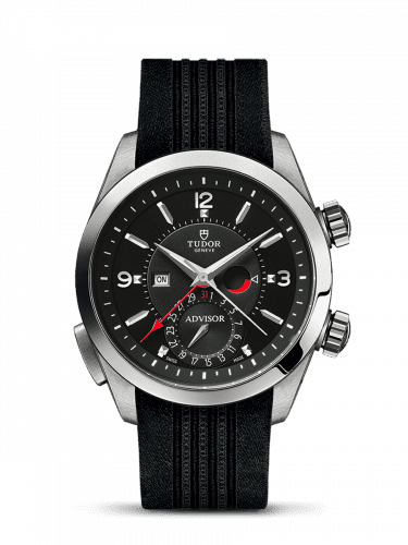Tudor Heritage Advisor Stainless Steel / TItanium / Black / Silk 79620TN-0004