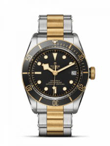 Tudor Heritage Black Bay Black S&G / Stainless Steel / Yellow Gold / Black / Bracelet 79733N-0002