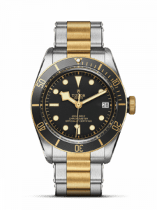 Tudor Heritage Black Bay Black S&G / Stainless Steel / Yellow Gold / Black / Bracelet 79733N-0008