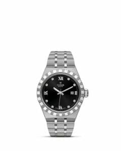 Tudor Royal Date 28 Stainless Steel / Black - Diamond 28300-0004