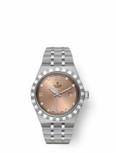 Tudor Royal Date 28 Stainless Steel / Salmon - Diamond 28300-0010