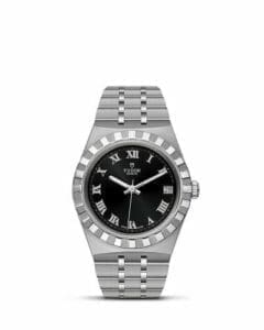 Tudor Royal Date 34 Stainless Steel / Black - Roman 28400-0003