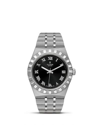 Tudor Royal Date 34 Stainless Steel / Black - Roman 28400-0003