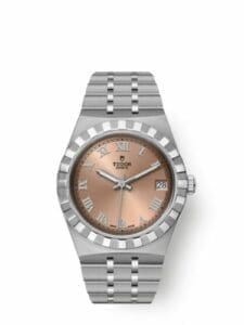 Tudor Royal Date 34 Stainless Steel / Salmon - Roman 28400-0009
