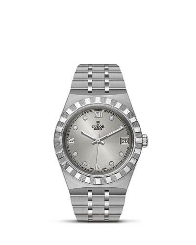 Tudor Royal Date 34 Stainless Steel / Silver - Diamond 28400-0002