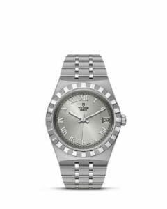 Tudor Royal Date 34 Stainless Steel / Silver - Roman 28400-0001