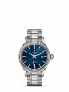 Tudor Style 28 Stainless Steel / Blue / Bracelet 12100-0009