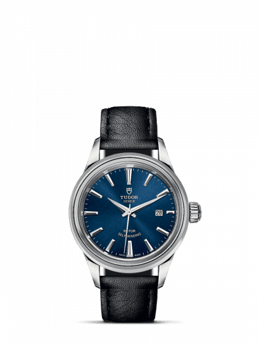 Tudor Style 28 Stainless Steel / Blue / Strap 12100-0010