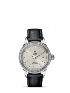 Tudor Style 28 Stainless Steel / Silver-Diamond / Strap 12100-0020