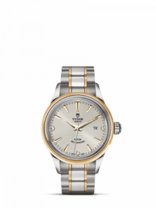 Tudor Style 28 Stainless Steel / Yellow Gold / Silver-Diamond / Bracelet 12103-0005