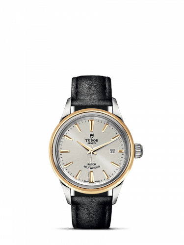 Tudor Style 28 Stainless Steel / Yellow Gold / Silver / Strap 12103-0008