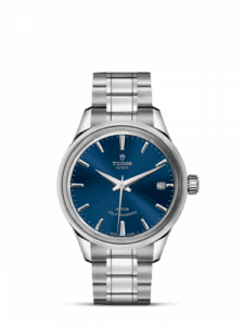 Tudor Style 34 Stainless Steel / Blue / Bracelet 12300-0009