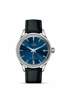 Tudor Style 34 Stainless Steel / Blue / Strap 12300-0016