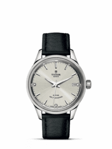 Tudor Style 34 Stainless Steel / Silver-Diamond / Strap 12300-0007