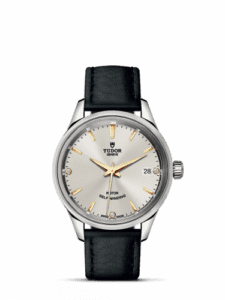 Tudor Style 34 Stainless Steel / Silver-Diamond / Strap 12300-0020