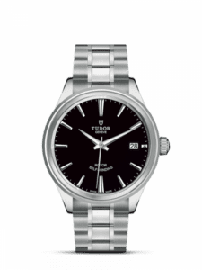 Tudor Style 38 Stainless Steel / Black / Bracelet 12500-0002