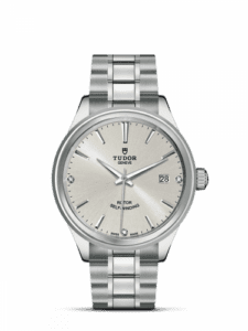 Tudor Style 38 Stainless Steel / Silver-Diamond / Bracelet 12500-0003