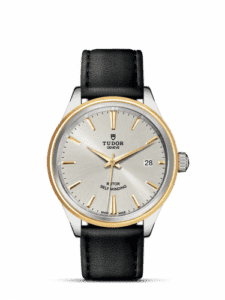 Tudor Style 38 Stainless Steel / Yellow Gold / Silver / Strap 12503-0008