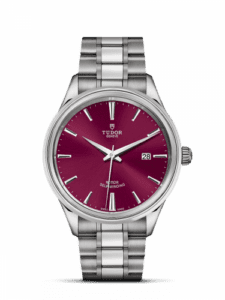 Tudor Style 41 Stainless Steel / Burgundy / Bracelet 12700-0011