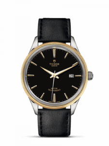 Tudor Style 41 Stainless Steel / Yellow Gold / Black / Strap 12703-0009
